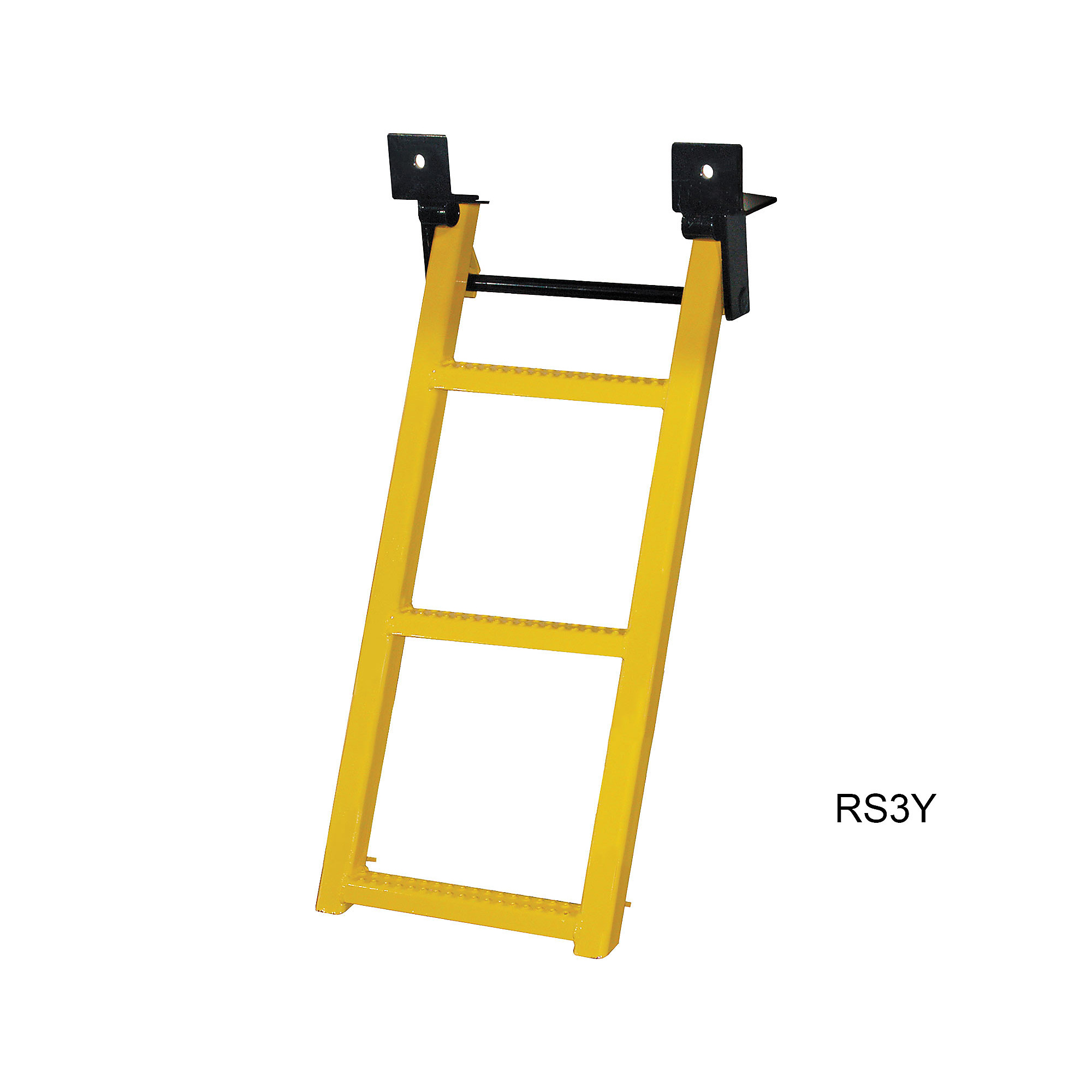 Buyers Products, Yellow Retractable Truck Steps with Nonslip Tread, Step Length 35 in, Step Width 3 in, Retractable, Model# RS3Y